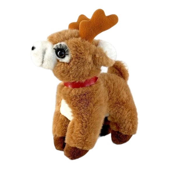 Sexy Lashes Russ Starlight Reindeer Stuffed Animal Plush Long Eyelashes Santa - Picture 10 of 11